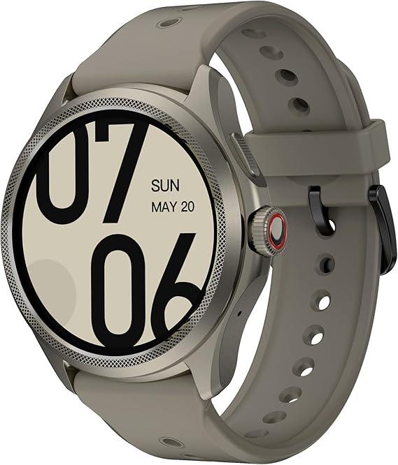 TicWatch Pro 5 Android Wear OS Smartwatch Relógio Inteligente Snapdragon W5+Gen1 Carregamento Rápido,GPS Bússola,Resistência à água de 5ATM,2GB de RAM,compatível apenas com Android