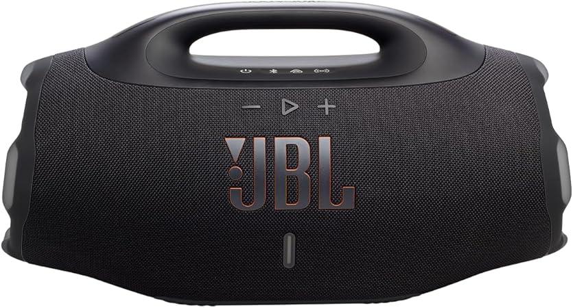 JBL, Caixa de Som, Boombox 4, Bluetooth, Som JBL Pro, AI Sound Boost, Graves Personalizáveis, Bateria de até 34h, IP68, Áudio Lossless – Preta