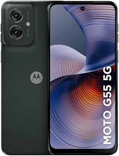 Smartphone Motorola Moto g55 5G - 256GB 16GB (8GB RAM+8GB Ram Boost) e Camera 50MP com AI NFC Tela 6.5" com Superbrilho - Preto