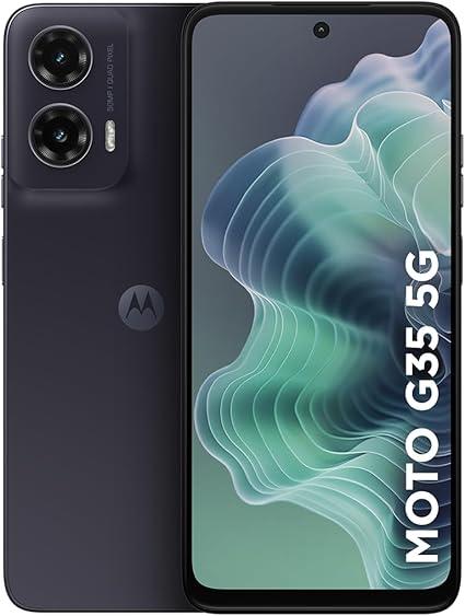 Smartphone Motorola Moto g35 5G - 128GB 12GB (4GB RAM+8GB Ram Boost) e Camera 50MP com AI NFC Tela 6.7" com Superbrilho - Garfite