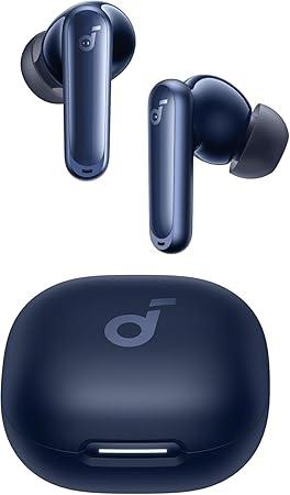 soundcore P40i da Anker, Fones de Ouvido Sem Fio, Cancelamento de Ruído Adaptativo, Graves Poderosos, 60H de Reprodução, Estojo com Suporte, IPX5, Carregamento Sem Fio, Bluetooth 5.3
