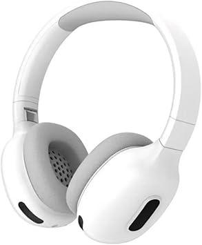 Fone de Ouvido Bluetooth 5.3 Sem fio TWS On-ear Com Cancelamento de Ruído Leve Dobrável Fone Sem Fio Com Microfone Bateria de Longa Duração (Branco)