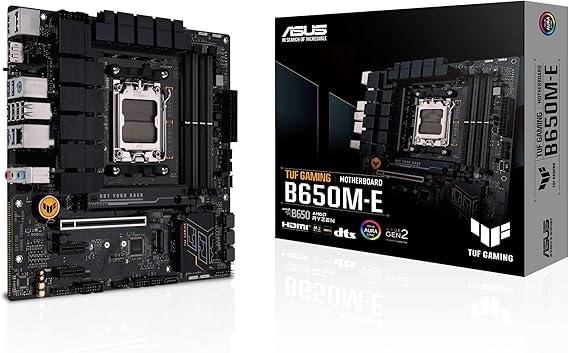 Placa Mãe Asus TUF GAMING B650M-E (AM5/4xDDR5/HDMI/DP/M.2/USB 3.2)