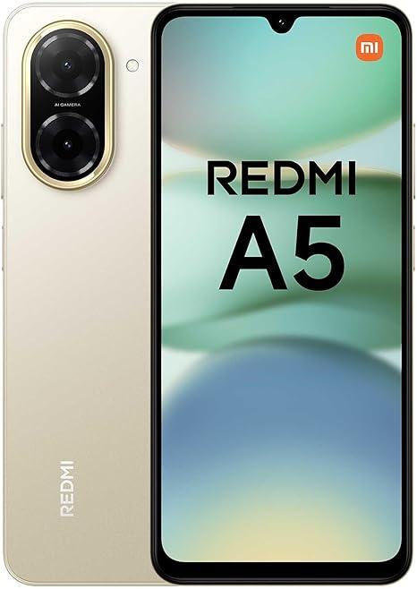 Smartphone Xiaomi Redmi A5 128GB 4GB RAM Dual SIM Tela 6.88" - Dourado Sunny Gold [25028RN03L]