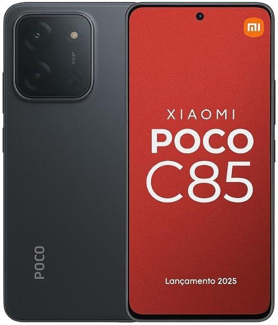 Smartphone Xiaomi Poco C85 NFC Preto 8GB RAM 256GB ROM