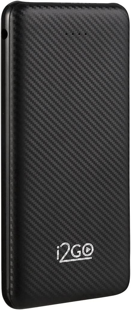 I2GO, Carregador Portátil (Power Bank) 10000mAh, 2 Saídas USB + 1 Saída/Entrada USB-C, Preto, i2GO Plus