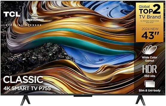 TCL LED SMART TV 43” P755 4K UHD GOOGLE TV