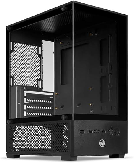 Gabinete Gamer TGT Legion | Mini-Tower | Vidro Temperado Frontal e Lateral | Preto | TGT-LGN-BK