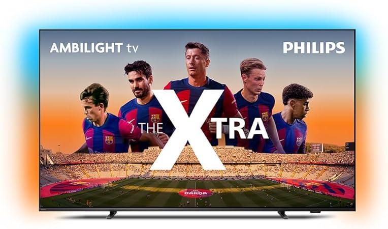 Smart TV 55" Mini LED 4K 120 Hz Philips THE XTRA 55PML9118/78, Google TV, Ambilight, P5, DTS Play-Fi, Freesync, Dolby Vision Atmos, 40 WRMS