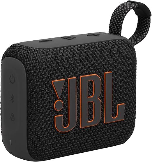 Caixa de Som, JBL, Go 4, Bluetooth, Portátil, Auracast, À Prova D'água e Poeira - Preta
