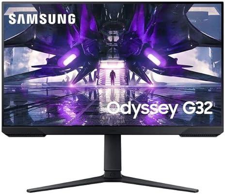 SAMSUNG Monitor Gamer Odyssey 27", FHD, 165Hz, 1ms, com ajuste de altura, HDMI, DP, Freesync, Preto, Série G32