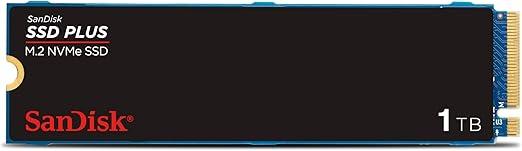 SSD Sandisk Plus - 1TB, NVMe, M.2 2280, Leitura até 3200MB/s, Gravação até 2500MB/s