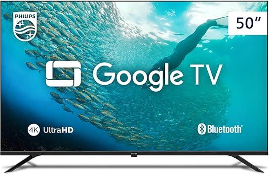Smart TV Philips 50" 4K HDR 50PUG7019/78, Google TV, Comando de Voz