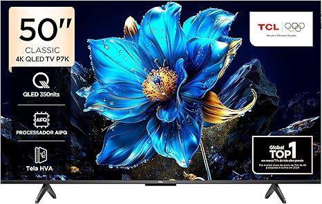 TCL QLED SMART TV 50” 50P7K 4K UHD GOOGLE TV