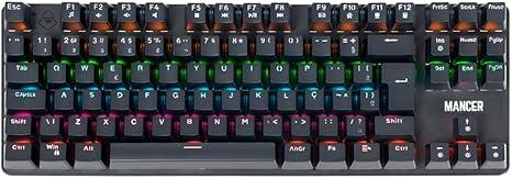 Teclado Mecânico Mancer Shade MK3 | Rainbow | Switch Huano Vermelho | Preto | MCR-SHM3-RBW01RD