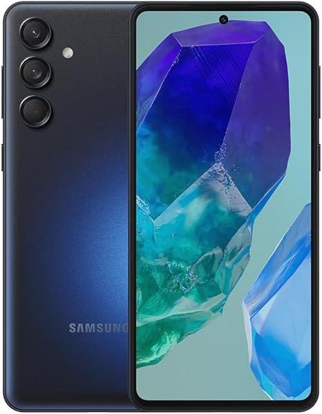 Samsung Galaxy M55 5G, Câmera Tripla Traseira de até 50MP, Selfie de 50MP, Nightography, Apagador de objetos, Tela Super AMOLED + de 6.7" 120Hz Vision Booster, 256 GB, 8GB de RAM - Azul Escuro