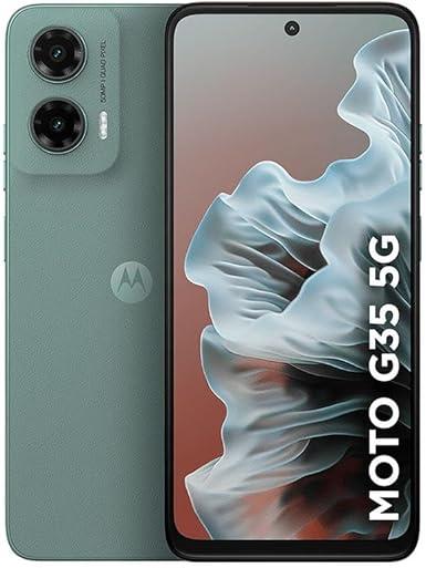 Smartphone Motorola Moto g35 5G - 256GB 12GB (4GB RAM+8GB Ram Boost) e Camera 50MP com AI NFC Tela 6.7" com Superbrilho - Cinza Vegan Leather