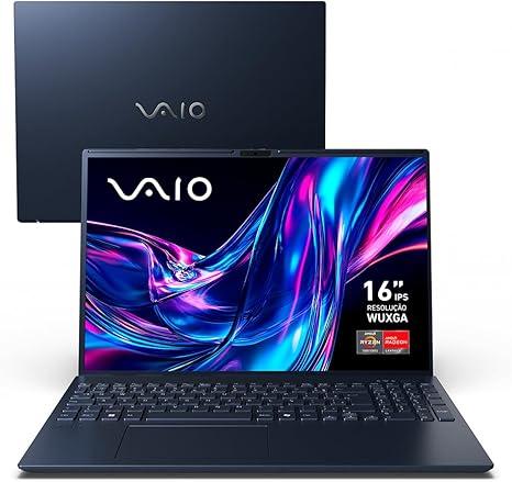 Notebook VAIO FE16 AMD® Ryzen 7-5825U Linux 16GB RAM 512GB SSD 16" IPS WUXGA Antirreflexo - Cinza Grafite