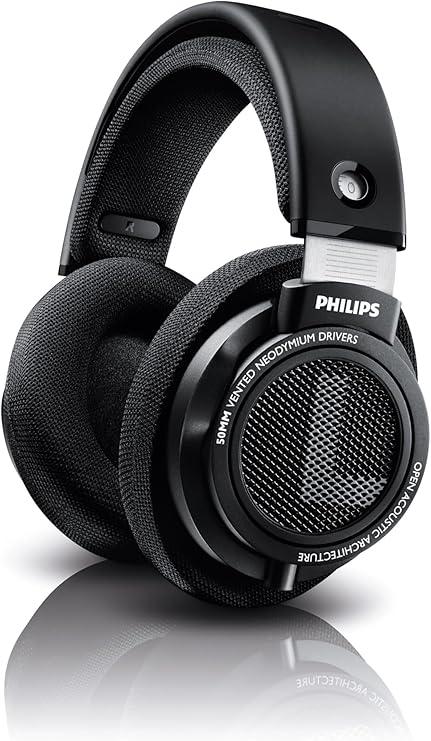 PHILIPS, Headphone com Som em Alta Definição Hi-Fi, SHP9500/00, Com fio de 3 metros, Preto