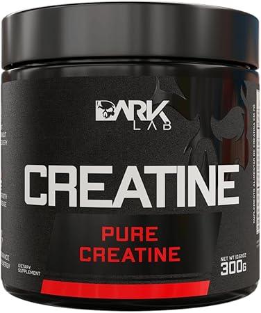 Creatina Pura Dark Lab 300g, Monohidratada 100% de Pureza, Sem Glúten, Sem Sabor