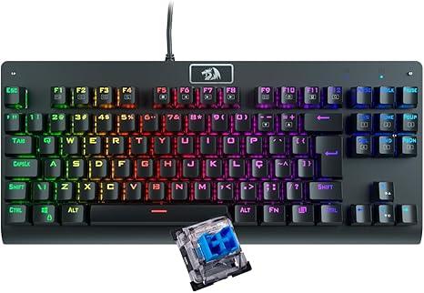 Teclado Mecânico Gamer Redragon Dark Avenger, RGB, Switch Outemu Blue, ABNT2 - K568RGB-2