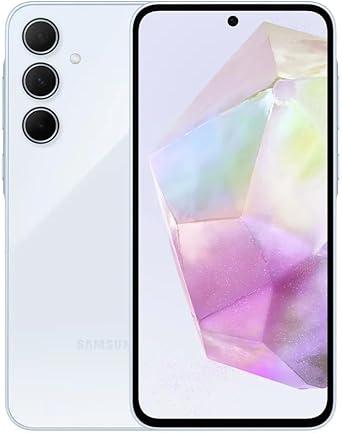 Smartphone Samsung Galaxy A35 5G (128GB/ 6GB/ Cam Tripla até 50MP/ Selfie 13MP/ Tela SuperAMOLED 6.6 120Hz) Azul Claro