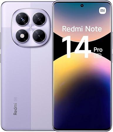 Smartphone Xiaomi Redmi Note 14 Pro 5G Lavender Purple (Roxo Lavanda) 8GB RAM 256GB ROM NFC
