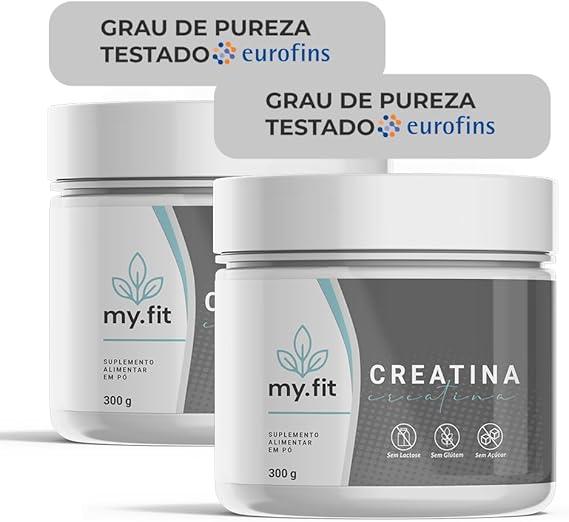 Kit 2x Creatina 100% Pura - Monohidratada, Laudo de Pureza Disponível - Total 600g