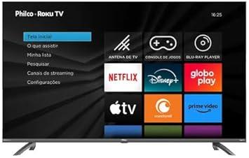 Smart TV 55” Philco PTV55G3ERSGB Roku TV Led Dolby Audio