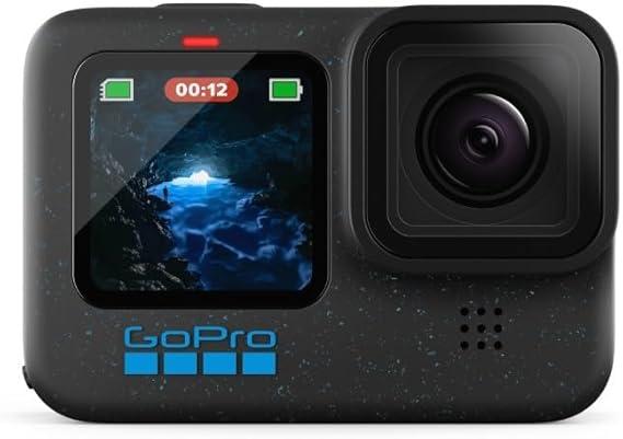 GoPro HERO12 BLACK - à Prova D'água com 5.3K60, 27MP, Vídeo + Foto HDR, HyperSmooth 6.0, Trava de horizonte 360°, Live + webcam, Áudio por Bluetooth, Bateria enduro, QUIK