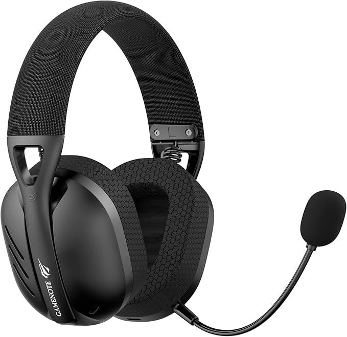 Havit Fone de Ouvido Headset Gamer Fuxi-H3 Black, Quad-Mode Com Fio e Sem Fio, Wireless 2,4GHz, Bluetooth, Cabo USB-C, Cabo 3,5mm. Surround, Baixa Latência