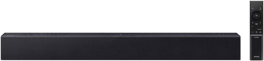 Soundbar Samsung HW-B400F, com 2.0 canais, Bluetooth, Subwoofer integrado e HDMI ARC