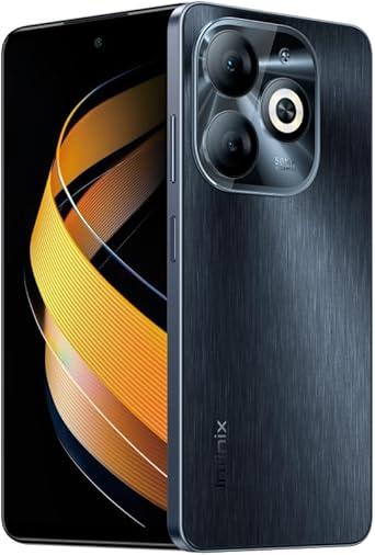 Smartphone INFINIX SMART 8 Pro, 256GB, 4GB RAM, 5000mAh, Câmera Dupla 50MP Ring Flashlight e Selfie 8MP, Tela Magic Ring 6.6" 90Hz, 5000mAh, Preto.
