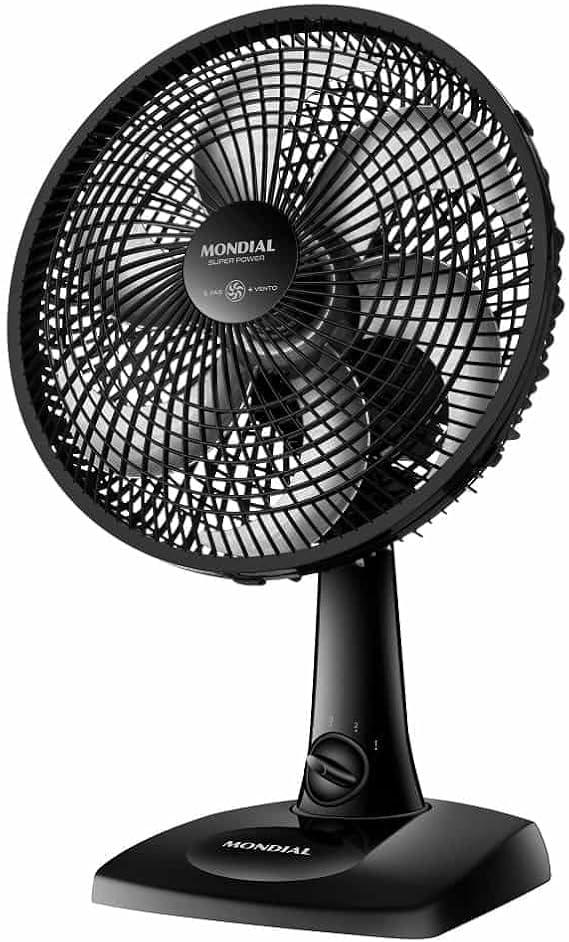 Ventilador de Mesa 30cm Super Power, Mondial, Preto, 60W, 220V - VSP-30-B