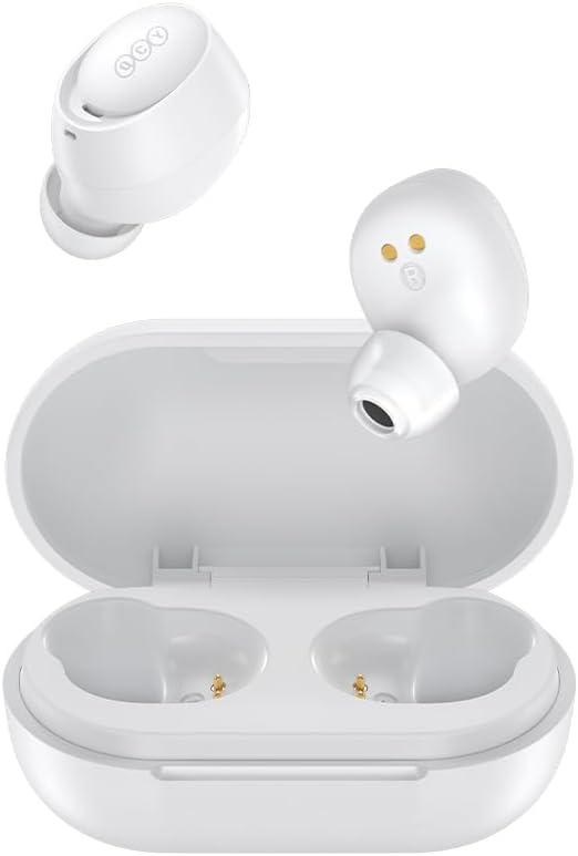 Fone de ouvido Bluetooth QCY T27 Branco, Modelo: BH23QT27A, CERTIFICADO ANATEL Nº:12273-23-03372